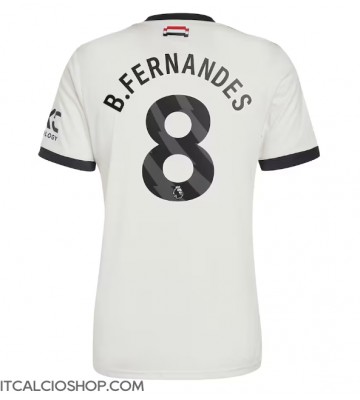 Manchester United Bruno Fernandes #8 Terza Maglia 2024-25 Manica Corta